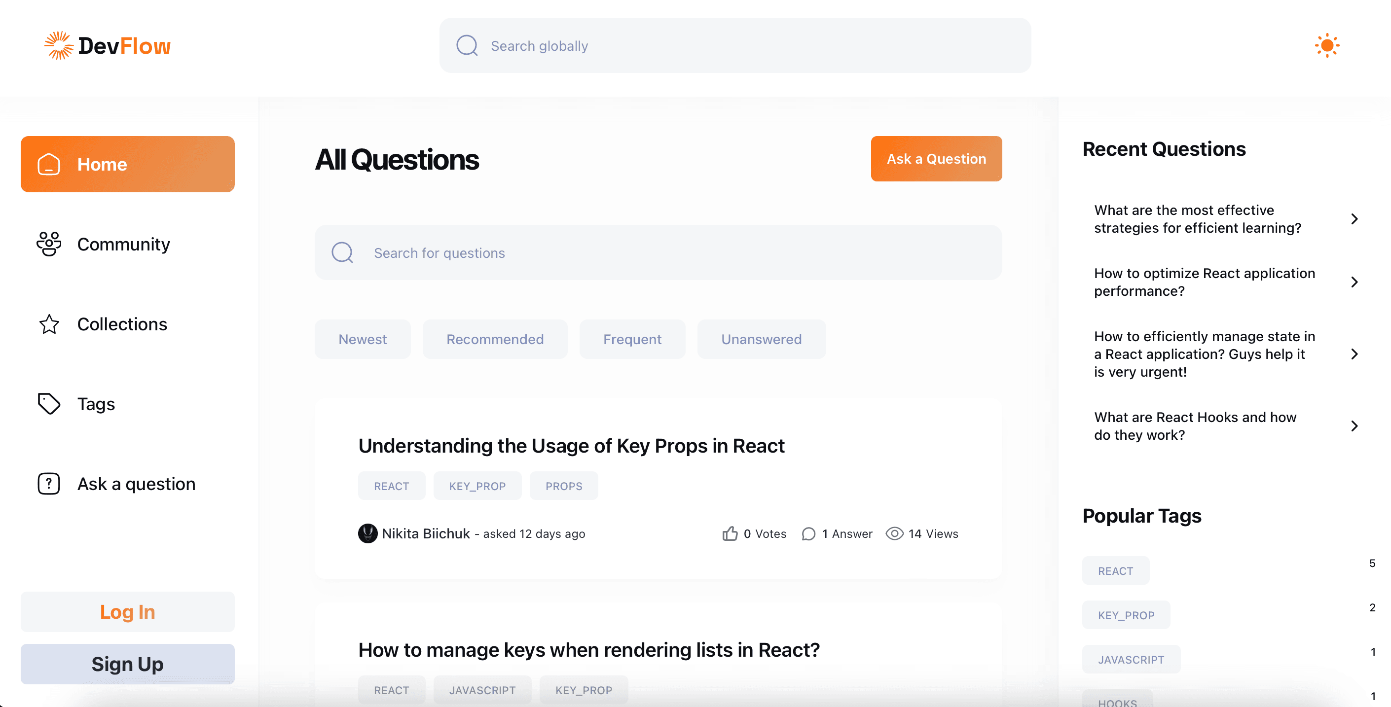 StackOverflow Clone